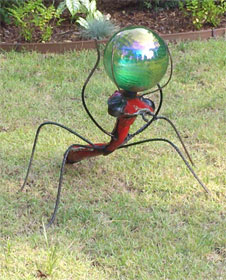 Bug Gazing Ball Stand by Paul Silva