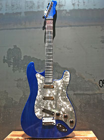 Electric-Blue Guitar by Paul Silva