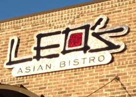 Leo's Asian Bistro sign by Paul Silva